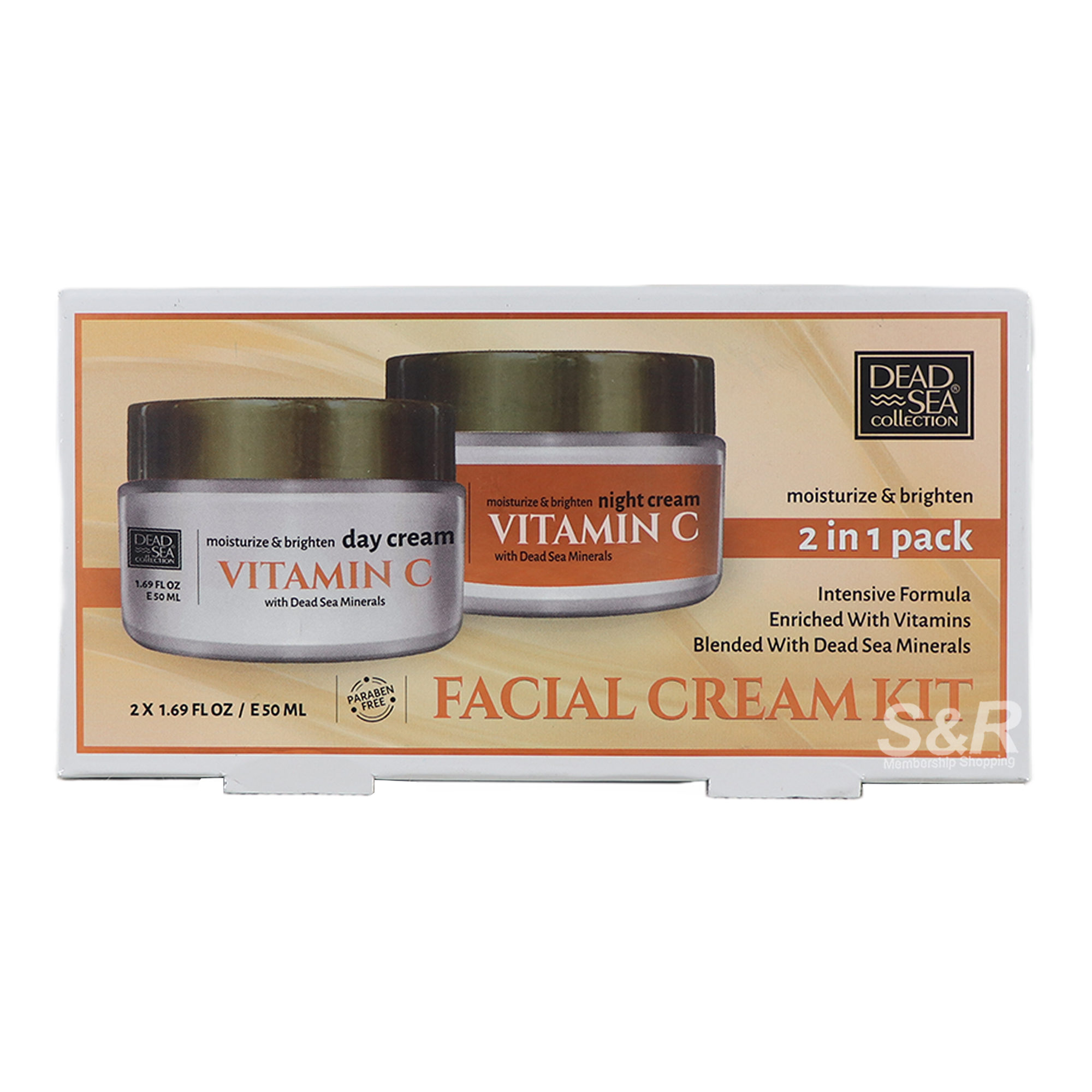 Dead Sea Collection Vitamin C Facial Cream Kit 2pcs x 50mL